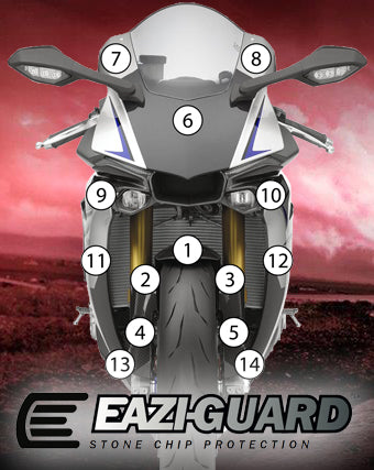 Eazi-Guard Paint Protection Film for Yamaha YZF-R1M 2015 - 2019