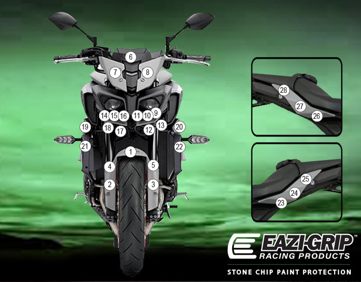Eazi-Guard Paint Protection Film for Yamaha MT-10 2020  gloss