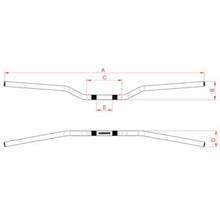 Load image into Gallery viewer, Accossato Handlebar HB171 Aluminium 22mm red anodized