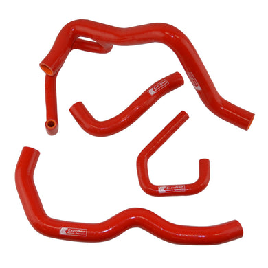 Eazi-Grip Silicone Hose Kit (Race) for Kawasaki ZX-6R 2009 - 2019  red