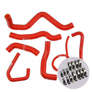 Eazi-Grip Silicone Hose and Clip Kit for Kawasaki ZX-6R 2009 - 2019  red