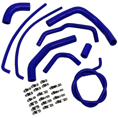 Eazi-Grip Silicone Hose and Clip Kit for Kawasaki Z1000 2010 - 2014  blue