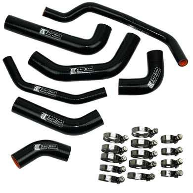 Eazi-Grip Silicone Hose and Clip Kit for Kawasaki ZX-10R  black