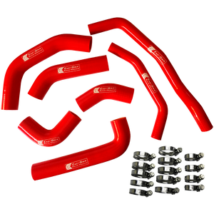 Eazi-Grip Silicone Hose and Clip Kit for Kawasaki ZX-10R  red
