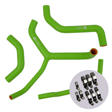 Eazi-Grip Silicone Hose and Clip Kit (Race) for Kawasaki ZX-10R 2016 - 2019  green