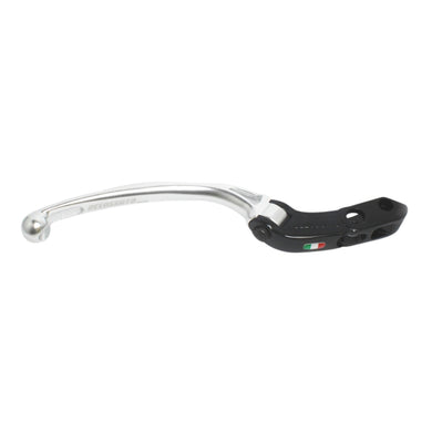 Accossato Folding Brake Lever for Accossato and Brembo master cylinders  long silver 19mm with eyelet