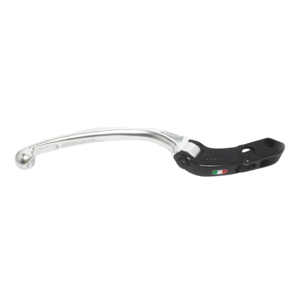 Accossato Folding Brake Lever for Accossato and Brembo master cylinders  long silver PRS 17-18-19mm with eyelet