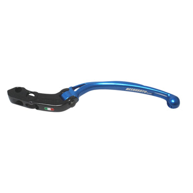 Accossato Folding Clutch Lever for Accossato and Brembo master cylinders  long blue PRS 15-16-17mm with eyelet