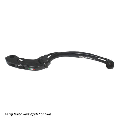 Accossato Folding Clutch Lever for Accossato and Brembo master cylinders  long black 18mm no eyelet