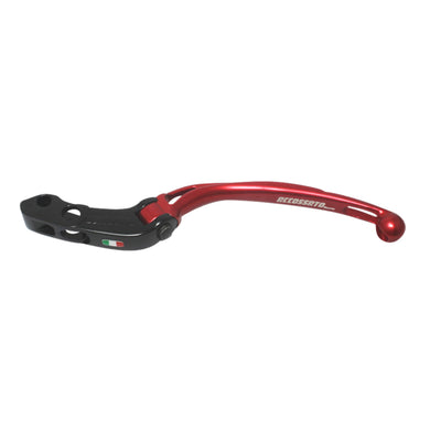 Accossato Folding Clutch Lever for Accossato and Brembo master cylinders  long red PRS 15-16-17mm with eyelet