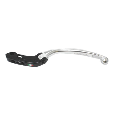 Accossato Folding Clutch Lever for Accossato and Brembo master cylinders  long silver PRS 15-16-17mm with eyelet