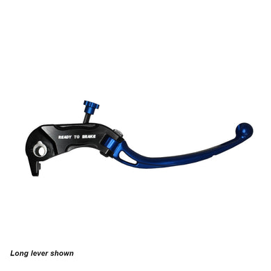 Accossato Folding Brake Lever for Ready to Brake master cylinders  short blue PRS 17-18-19mm no eyelet