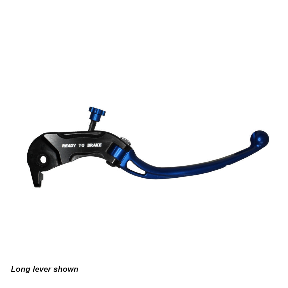 Accossato Folding Brake Lever for Ready to Brake master cylinders  short blue 16mm no eyelet