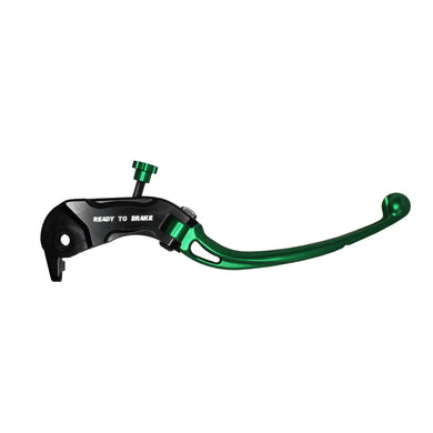 Accossato Folding Brake Lever for Ready to Brake master cylinders  long green 20mm no eyelet