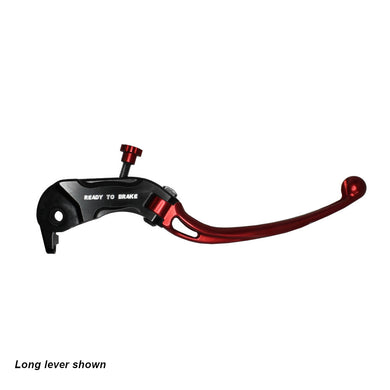 Accossato Folding Brake Lever for Ready to Brake master cylinders  short red 18mm no eyelet