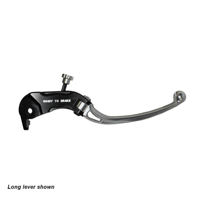 Accossato Folding Brake Lever for Ready to Brake master cylinders  short silver 18mm no eyelet