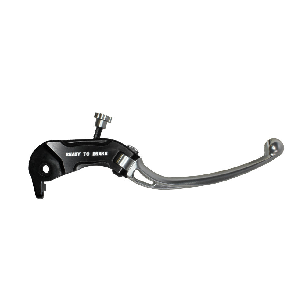 Accossato Folding Brake Lever for Ready to Brake master cylinders  long silver 16mm with eyelet