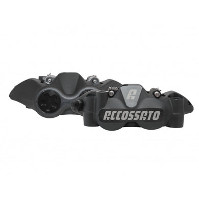 Accossato Radial Brake Caliper Forged Monoblock 108 mm grey anodised sintered pads  left and right