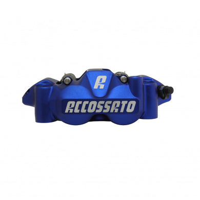 Accossato Radial Brake Caliper Forged Monoblock 108 mm blue anodised organic pads  right only