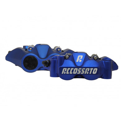 Accossato Radial Brake Caliper Forged Monoblock 108 mm blue anodised sintered pads  left and right