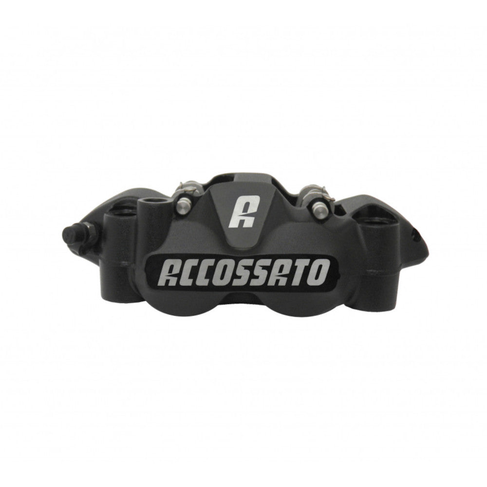Accossato Radial Brake Caliper Forged Monoblock 108 mm black anodised organic pads  left only