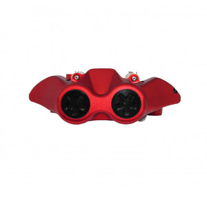 Accossato Radial Brake Caliper Forged Monoblock 108 mm red anodised sintered pads  right only