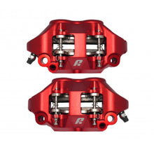 Load image into Gallery viewer, Accossato Radial Brake Caliper Forged Monoblock 108 mm red anodised organic pads  left and right