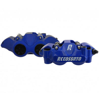 Accossato Radial Brake Caliper Forged Monoblock 108 mm blue painted sintered pads  left and right