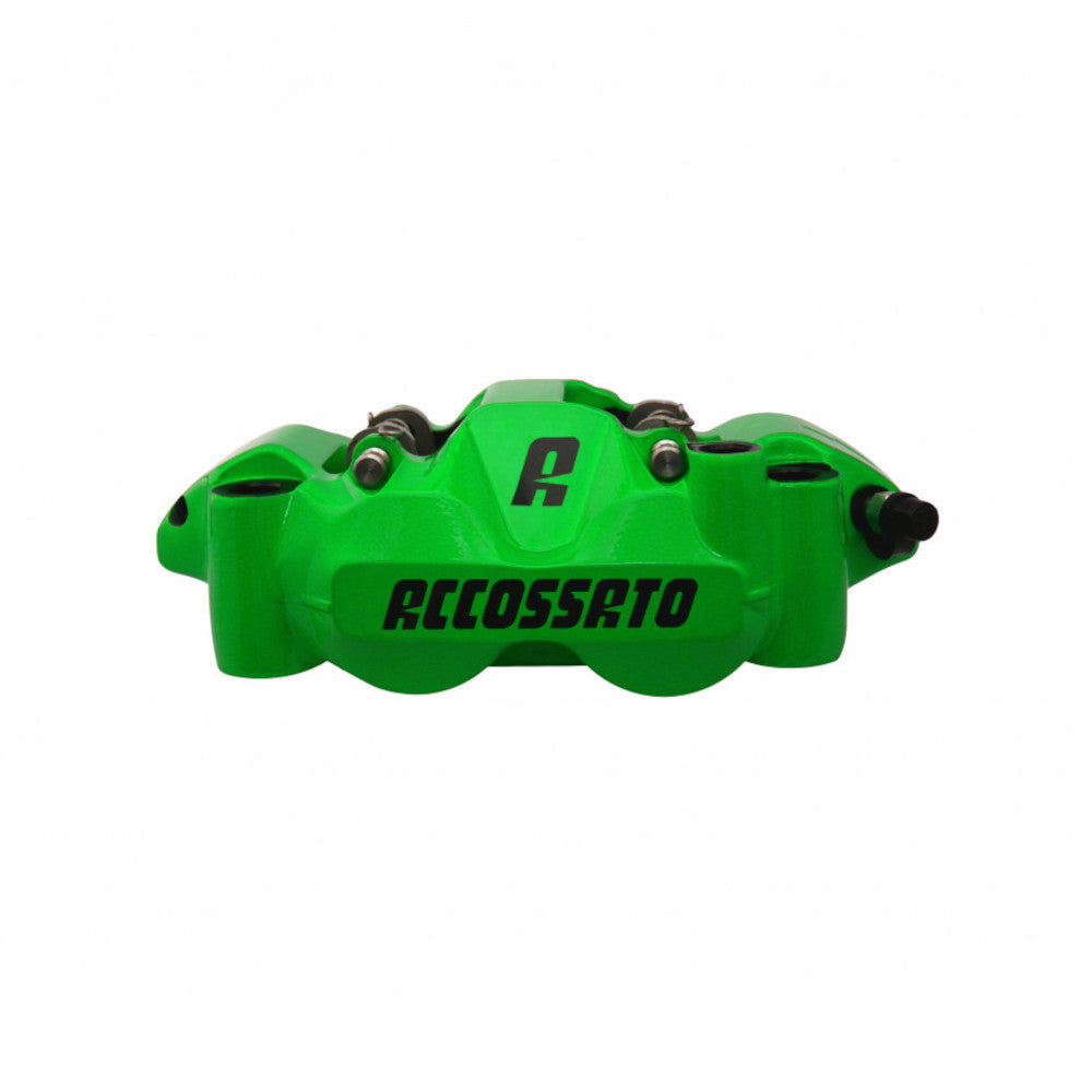 Accossato Radial Brake Caliper Forged Monoblock 108 mm green painted ZXC pads  right only