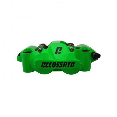Accossato Radial Brake Caliper Forged Monoblock 108 mm green painted organic pads  right only