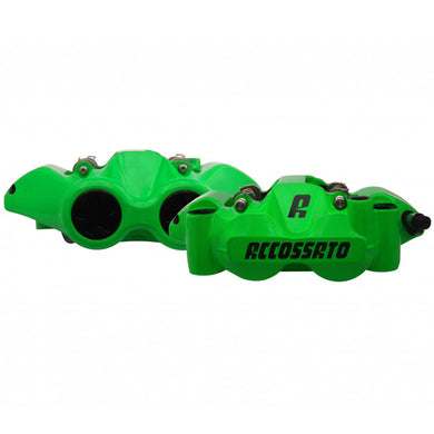 Accossato Radial Brake Caliper Forged Monoblock 108 mm green painted organic pads  left and right
