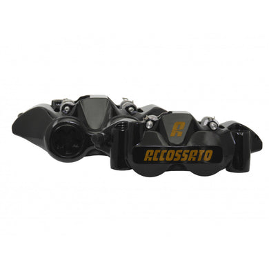 Accossato Radial Brake Caliper Forged Monoblock 108 mm black painted sintered pads  left and right