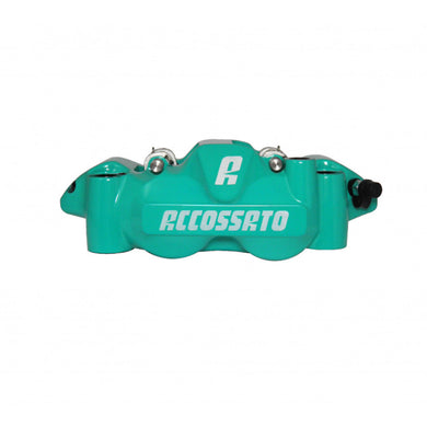 Accossato Radial Brake Caliper Forged Monoblock 108 mm teal painted organic pads  right only