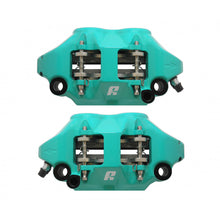 Load image into Gallery viewer, Accossato Radial Brake Caliper Forged Monoblock 108 mm teal painted sintered pads  left and right