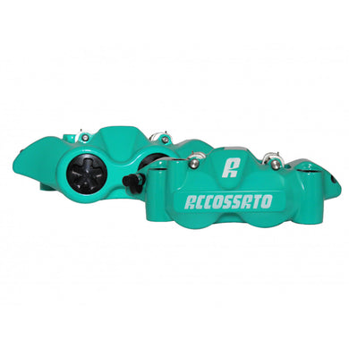 Accossato Radial Brake Caliper Forged Monoblock 108 mm teal painted sintered pads  left and right