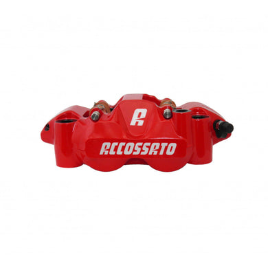 Accossato Radial Brake Caliper Forged Monoblock 108 mm red painted sintered pads  right only