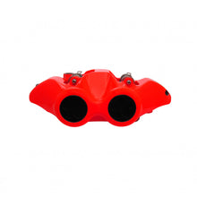 Load image into Gallery viewer, Accossato Radial Brake Caliper Forged Monoblock 108 mm red fluoro painted organic pads  right only