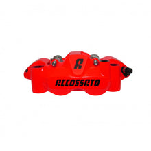 Load image into Gallery viewer, Accossato Radial Brake Caliper Forged Monoblock 108 mm red fluoro painted organic pads  right only