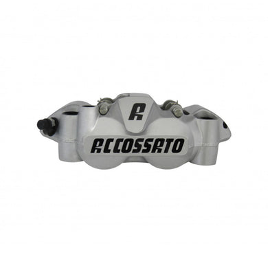 Accossato Radial Brake Caliper Forged Monoblock 108 mm silver painted sintered pads  right only