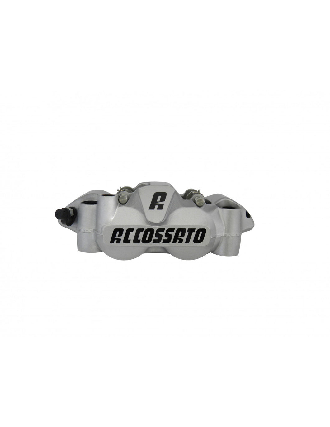 Accossato Radial Brake Caliper Forged Monoblock 108 mm silver painted ZXC pads  left only