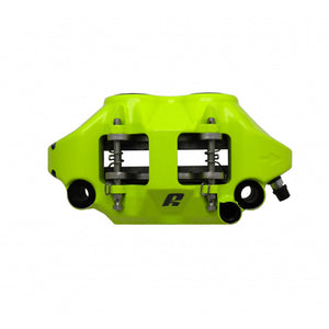 Accossato Radial Brake Caliper Forged Monoblock 108 mm yellow fluoro painted organic pads  right only