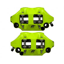 Load image into Gallery viewer, Accossato Radial Brake Caliper Forged Monoblock 108 mm yellow fluoro painted sintered pads  left and right