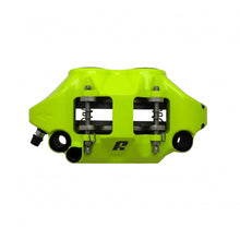 Load image into Gallery viewer, Accossato Radial Brake Caliper Forged Monoblock 108 mm yellow fluoro painted organic pads  left only