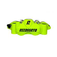 Load image into Gallery viewer, Accossato Radial Brake Caliper Forged Monoblock 108 mm yellow fluoro painted organic pads  left only