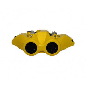 Accossato Radial Brake Caliper Forged Monoblock 108 mm yellow painted organic pads  right only