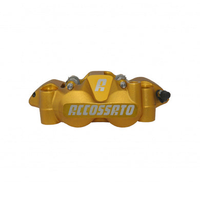 Accossato Radial Brake Caliper Forged Monoblock 108 mm gold anodised organic pads  right only