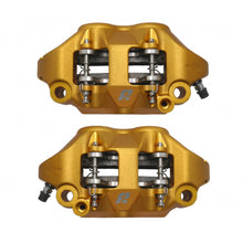 Load image into Gallery viewer, Accossato Radial Brake Caliper Forged Monoblock 108 mm gold anodised ZXC pads  left and right