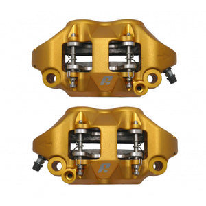 Accossato Radial Brake Caliper Forged Monoblock 108 mm gold anodised sintered pads  left and right