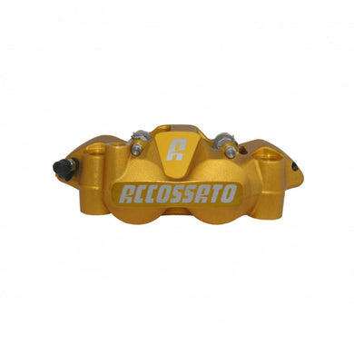 Accossato Radial Brake Caliper Forged Monoblock 108 mm gold anodised sintered pads  left only