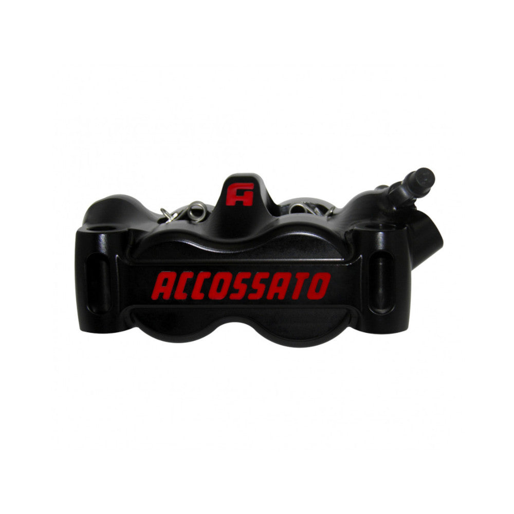 Accossato Radial Brake Caliper RHS CNC-machined Monoblock 100 mm titanium pistons  black